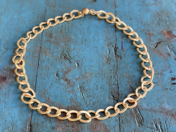 LIEBlingsSTÜKKE - Ich matt vergoldet - außergewöhnlicher nachhaltiger Schmuck