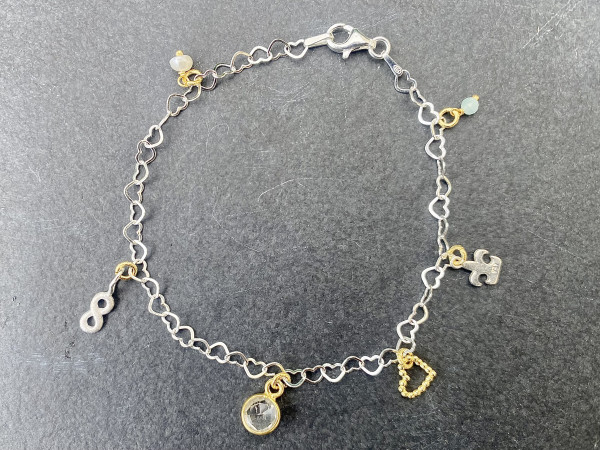 LIEBlingsSTÜKKE - Armband Lilie silber - außergewöhnliche Accessoires