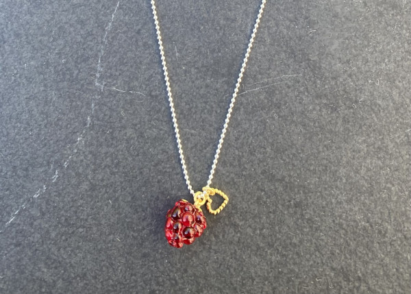 LIEBlingsSTÜKKE - Kette Himbeere - aussergewöhnlicher nachhaltiger Schmuck