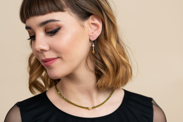 LIEBlingsSTÜKKE - Kette Enzian - außergewöhnlicher nachhaltiger Schmuck