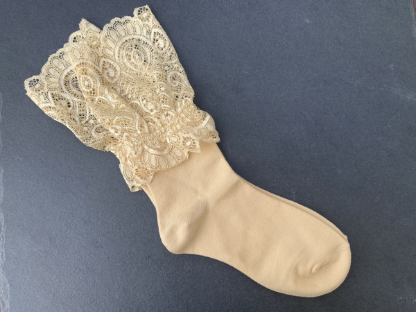 LIEBlingsSTÜKKE - Strümpfe sand Spitze