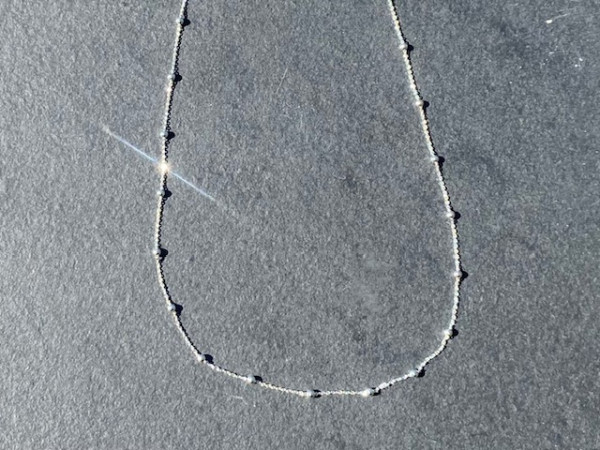 Kette Pünktchen aus 925 Silber 45 cm | LIEBlingsSTÜKKE