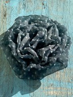 Haarklammer Seidenrose Tüll Blau Haarklammer Seidenrose Tüll Blau