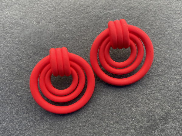 LIEBlingsSTÜKKE - Ohringe Kreisel - außergewöhnlicher nachhaltiger Schmuck