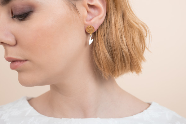LIEBlingsSTÜKKE Ohrring Liebe - außergewöhnlicher nachhaltiger Schmuck